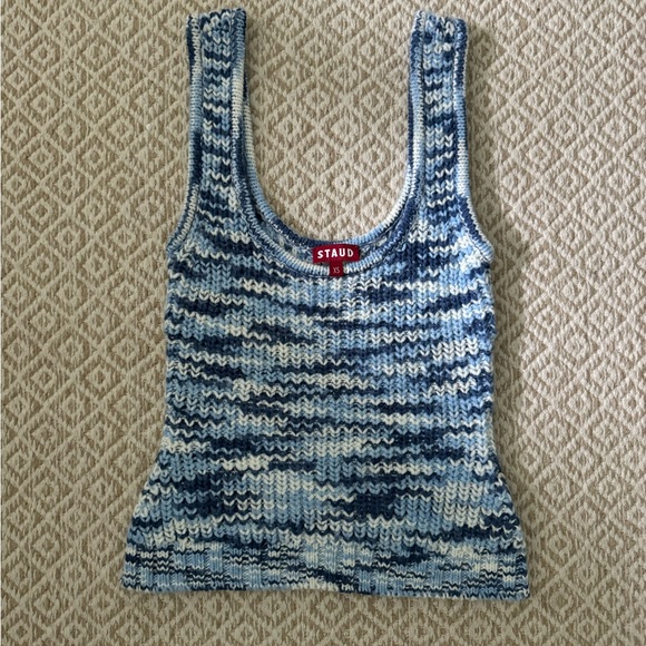 STAUD GARDENIA SPACE DYED KNIT TANK, Size XS - Picture 5 of 5